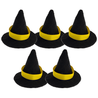 Mini Witches Hat Embellishments: Pack of 5