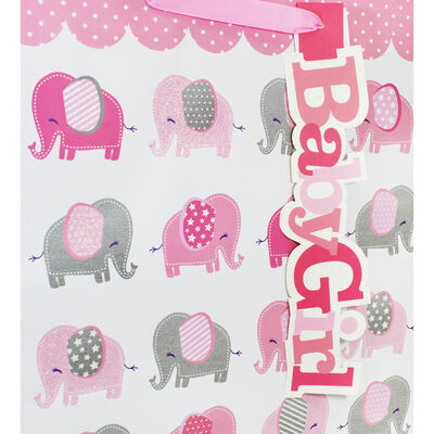 Pink Baby Girl Extra Large Gift Bag image number 2