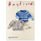 Hayfield Baby Blossom DK: Round Neck Cardigan Knitting Pattern 5354 image number 1