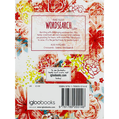 Pocket Floral Challenge: 2 Libri Da Viaggio Con 110 Puzzle - 1 Sudoku E 1 Wordsearch, Dimensioni 18x13 Cm, Copertina Floreale