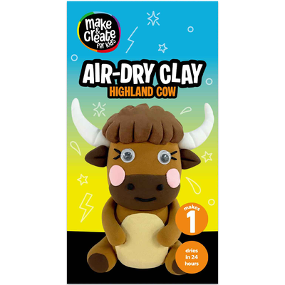 Air Drying Clay: Highland Cow Kit image number 1