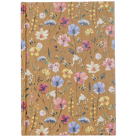 A5 Casebound Kraft Wildflower Notebook