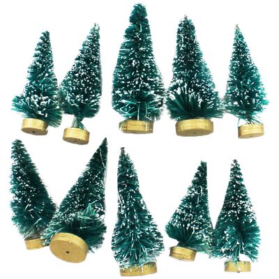 Frosted Christmas Trees: Pack of 10 image number 1