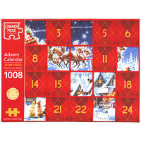 Christmas Scene 1008 Piece Jigsaw Puzzle Advent Calendar