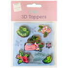 3D Tropical Toppers: Pack of 6 image number 1