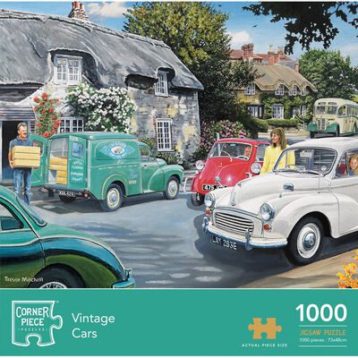 Vintage Cars 1000 Piece Jigsaw Puzzle image number 1