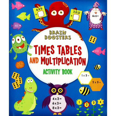 Brain Boosters Times Table and Multiplication Activity Book image number 1