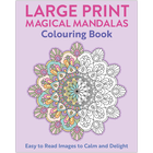 Large Print Magical Mandalas Colouring Book image number 1