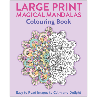 Large Print Magical Mandalas Colouring Book image number 1