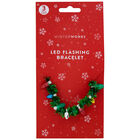 Festive Tinsel LED Flashing Bracelet image number 1