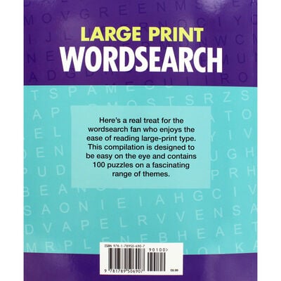Large Print Wordsearch - 100 Easy to Read Puzzles image number 3