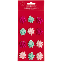 Christmas Foiled Bows: Pack of 12