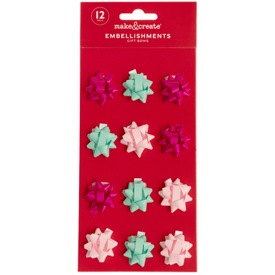 Christmas Foiled Bows: Pack of 12 image number 1
