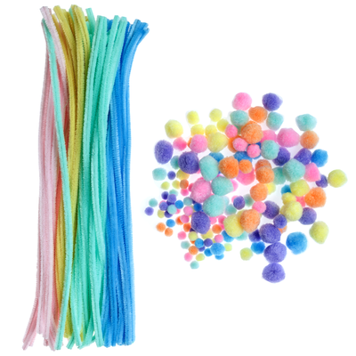 Springtime Pom Poms and Pipe Cleaners Bundle image number 1