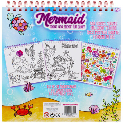 Mermaid Colour and Sticker Book image number 4