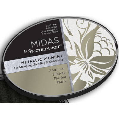 Midas by Spectrum Noir Metallic Pigment Inkpad: Platinum image number 4