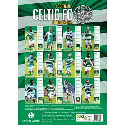 Celtic Football Desk Easel 2021 Calendar Page-a-Month Tent Glasgow GCFC  Bhoys 9781913578176