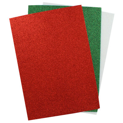 A4 Bright Glitter Felt Multipack - 5 Sheets image number 2