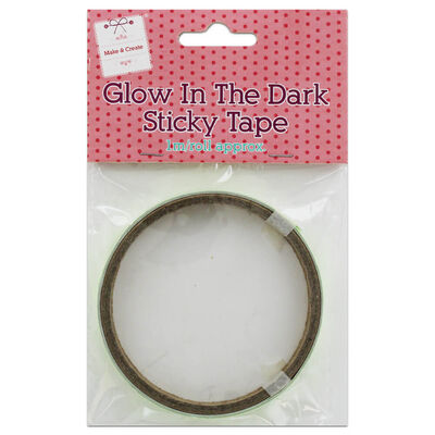 Glow In The Dark Sticky Tape: Yellow image number 1