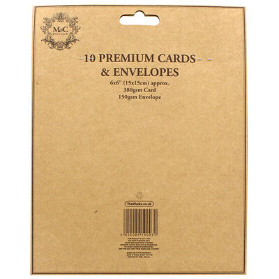 10 White Cards and Envelopes: 6 x 6 Inches image number 3