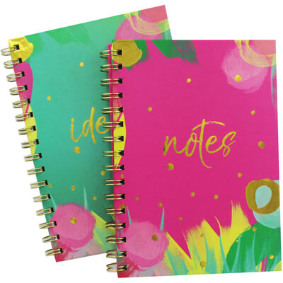 A5 Brushstroke Lined Notebook - Assorted image number 3