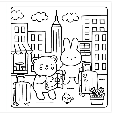 Egg-stra Cute Colouring Book image number 2