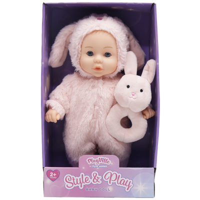 PlayWorks PlayVille Style & Play Baby Doll: Bunny image number 1