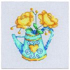 Mini Cross Stitch Kit: Flowers in a Teapot image number 2