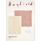 Hayfield Baby Bonus DK: Star Stitch Blanket Knitting Pattern 5419 image number 1