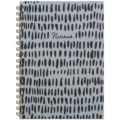 B5 Wiro Grey Print Notebook image number 1