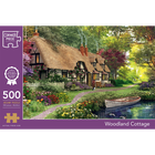Woodland Cottage 500 Piece Jigsaw Puzzle image number 1