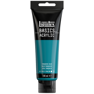 Liquitex Basics Acrylic Turquoise Blue: 118ml image number 1