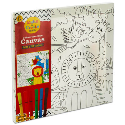 Colour Your Own Canvas: Jungle Animals image number 1