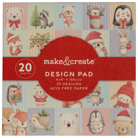 Christmas Animals Mini Pad: 4 x 4 Inches