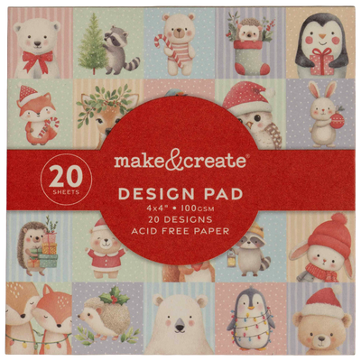 Christmas Animals Mini Pad: 4 x 4 Inches image number 1
