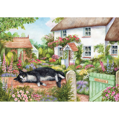 The Cottage Cat 500 Piece Jigsaw Puzzle image number 2