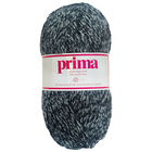Prima DK Acrylic Wool: Black and Grey Twisted Yarn 100g image number 1