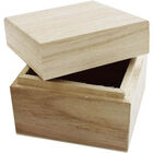 Small Square Wooden Box image number 2