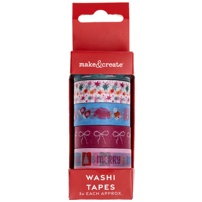 Christmas Washi Tapes: Pack of 5 image number 3
