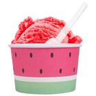 Watermelon Ice Cream Tubs And Spoons: Pack of 8 image number 2