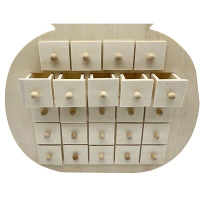 Wooden Snowman Advent Calendar image number 3