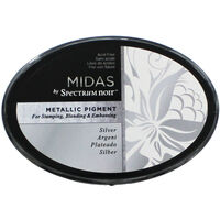 Midas by Spectrum Noir Metallic Pigment Inkpad: Silver