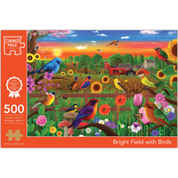 Bright Field with Birds 500 Piece Jigsaw Puzzle