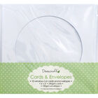 Window Cut Cards And Envelopes - Pack Of 10 image number 1