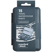 Crawford & Black Travel Pastel Watercolour Paints