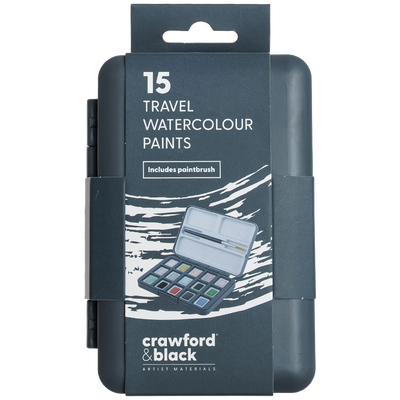 Crawford & Black Travel Pastel Watercolour Paints image number 1