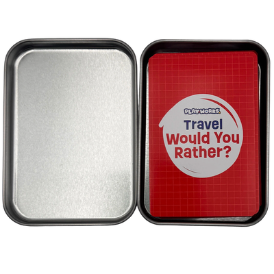 PlayWorks Travel Would You Rather? Game Tin image number 3