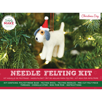 Festive Dog Needle Felting Kit