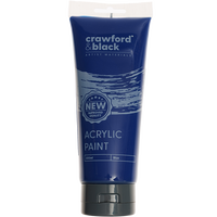 Crawford & Black Blue Acrylic Paint: 200ml