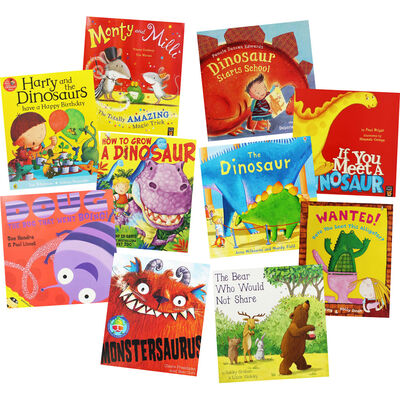 Dinosaurs and Friends: 10 Kids Picture Books Bundle image number 1
